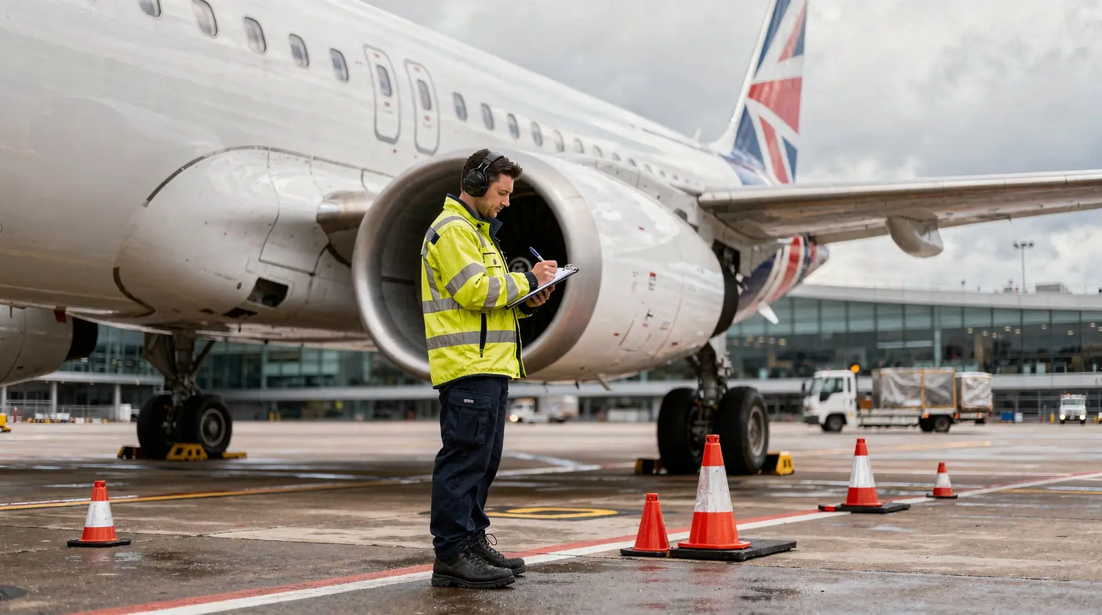 What airside liability limits do UK airports require in United Kingdom